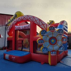 MOONWALK thương mại Kid Inflatable <span class=keywords><strong>5</strong></span> trong <span class=keywords><strong>1</strong></span> Bouncer <span class=keywords><strong>bouncy</strong></span> nhảy lâu đài Đu Quay Bánh Xe trả lại nhà <span class=keywords><strong>Combo</strong></span> - Product Image 5