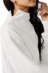 Premium women full sleeve sweatshirt thick <b>brushed</b> interior soft fabric perfect for modern layering - Product Image 3