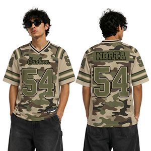 Camiseta de Fútbol con Camuflaje Desértico Resistente, Tejido Interlock de Poliéster Sublimado, Peso Pesado 220 GSM, Camiseta de Entrenamiento para Hombre, Camisetas para Fanáticos - Product Image 1