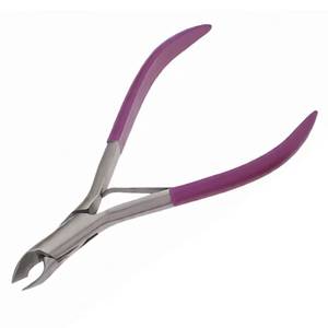 <b>Nail</b> <b>Kit</b> Manicure Set with 10 in 1 Stainless Steel Tools Single Spring Purple Handle Portable Bag Classic Style for Adult Use - Product Image 3