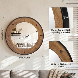 Wholesale Sheesham Wood Wall <b>Mirror</b> Modern Design - Product Image 3