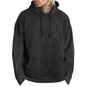 เสื้อฮู้ดดี้โอเวอร์ไซส์แบบวินเทจ ล้างสีแบบแอซิดวอช พิมพ์ลายสกรีน 2027 - Product Image 3