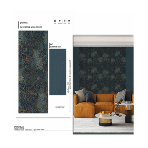 Azulejos de Porcelana para Piso de Diseño Moderno, 600x1200mm, Acabado Brillante, Azulejos para Interiores, 8mm de Grosor, para Sala de Estar de Villa de Lujo - Product Image 3
