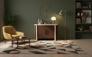 Buffet moderne à 2 portes en chêne massif pour salon - Rangement résistant à l'eau avec design minimaliste - Product Image 3