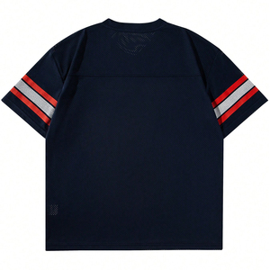 เสื้อฟุตบอลอเมริกันแบบตาข่ายเบิร์ดอายสั่งทำขายส่งสำหรับผู้ชาย คอวี ระบายอากาศได้ดี ทรงโอเวอร์ไซส์ เหมาะสำหรับการฝึกซ้อมกีฬา - Product Image 2