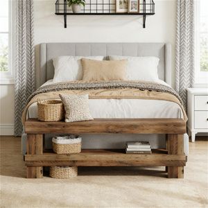Entrance <b>Bench</b> with Shoe <b>Rack</b> Convenient Bedside Chair and Storage for Home Use - Product Image 4