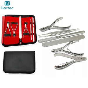 New Trendy <b>Nail</b> Nippers Podiatry Tools 7 Pieces <b>Set</b> <b>Nail</b> Nippers Foot Care Including Leather Case Podiatry Instruments <b>Sets</b> - Product Image 5