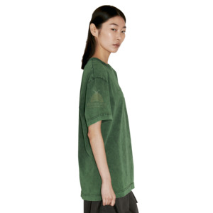 Nuevas camisetas de moda para mujer con lavado ácido, 100% algodón, de secado rápido, antiarrugas, al por mayor, de color liso, con efecto lavado a la piedra, para chicas. - Product Image 2