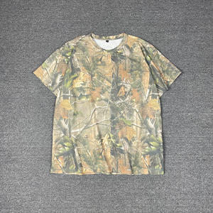 T-shirt de sport camouflage respirant pour homme, séchage rapide, coupe classique, 100 % coton, anti-UV, écologique, 220 g, décontracté, vierge - Product Image 2