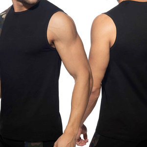 Camiseta sin mangas para hombre, 100% algodón, diseño de camuflaje sublimado en el hombro, corte ajustado, para culturismo, estilo stringer, ideal para verano. - Product Image 5