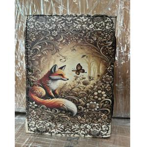 Cuaderno/Diario Rectangular de Cuero Hecho a Mano, Diseño Ecológico Árbol de la Vida, Encuadernado en Papel, con Borde Rústico, Promocional - Product Image 2