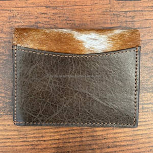 กระเป๋าเงินหนัง RFID แบบพับสองชั้นที่ใส่บัตรเครดิตหนังแท้กระเป๋าสตางค์สำหรับทุกเพศ - Product Image 6