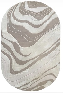 Luxury Handmade Wool/<b>Silk</b> Tufted Geometric Modern Textured Pattern Rug Living Room Bedroom High Quality Washable Non-Slip Extra - Product Image 3