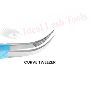 Pince à épiler professionnelle pour extensions de cils, en acier inoxydable de qualité chirurgicale, anti-magnétique, anti-statique, à pointe lisse, 10 mm - Product Image 3