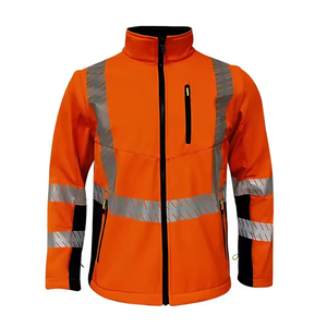 <b>Mens</b> High Visibility Safety Protective Work <b>Jacket</b> <b>Reflective</b> Durable Workwear Clothing by ZOHAN CREATIONS - Product Image 4