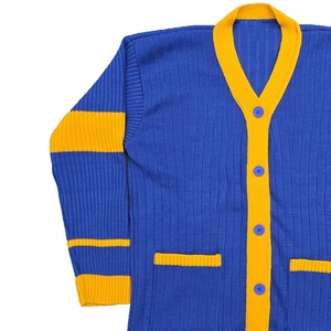 Cárdigan de Punto Acrílico Sigma Gamma Rho de Alta Calidad OEM, Cuello en V, Personalizable, Estilo Vintage, para Hombre, Invierno - Product Image 4