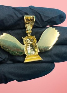 Collier pendentif Hip Hop Iced Out pour hommes, bijoux de style rappeur avec micro-pavé de diamants Moissanite - Product Image 4