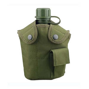 Juego de Cantimploras de PP Verde sin BPA para Exteriores, 2 Piezas, 1 Litro de Capacidad, OEM, Duraderas, para Uso en Campo, Grado Táctico, Purificación de Agua - Product Image 3