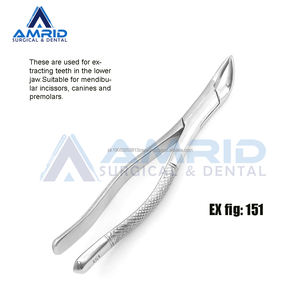 Fórceps de extracción dental Extracción de dientes molares Instrumentos de acero inoxidable Manual CE ISO Aprobado Calidad Premium - Product Image 5