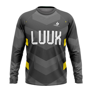 Camiseta Deportiva Personalizada para Hombre, Corte Regular, 100% Poliéster, Transpirable, Antibacteriana, Manga Larga, Secado Rápido, Impresión Personalizada - Product Image 1