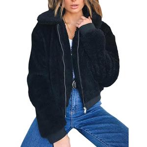Chaqueta de Forro Polar Sherpa para Mujer, Diseño Personalizado OEM 2026, Ligera, Talla Grande, de Alta Calidad, con Cierre, para Invierno - Product Image 5