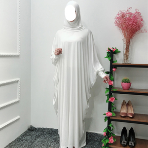 ชุดเดรสยาวมุสลิมสำหรับสตรีแบบเรียบง่ายคุณภาพพรีเมียม OEM ขายส่ง ชุดละหมาดแบบตะวันออกกลาง ฮิญาบ คิมา อบายะ - Product Image 6