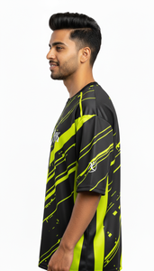 <b>Mens</b> Casual Oversized Sublimation T-Shirt Streetwear Stylish Regular Fit Trendy for Polyester/Cotton Anti-Wrinkle Breathable - Product Image 3