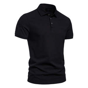 Camisetas Polo de Hombre, Lisas, de Color Sólido, con Logotipo Personalizado, de Poliéster Piqué, Bordadas, Lavadas, de Algodón, en Promoción - Product Image 2