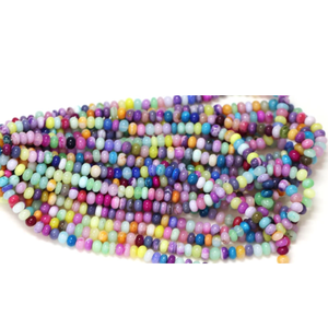 Cuentas de Ópalo Multicolor en Forma de Rondelle: Gemas para Joyería y Manualidades (7-9mm) - Product Image 3