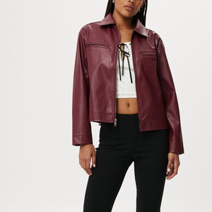 High Quality <b>Genuine</b> <b>Leather</b> <b>Jacket</b> for Women Autumn/Winter Customized Waterproof Breathable New Fashion Wholesale Price Online - Product Image 6