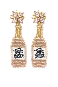 Boucles d'oreilles pendantes fleuries, style bohème, pour femmes et filles, design plage d'été, en gros, d'Inde. - Product Image 3