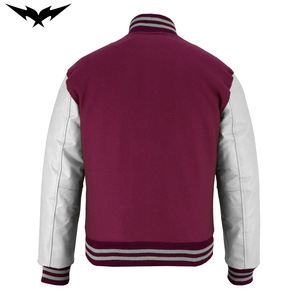 Vestes universitaires pour hommes, vestes bomber personnalisées, uniformes de baseball, sweat-shirts décontractés, couleur unie, broderie de logo personnalisée - Product Image 6