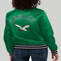 Veste d'extérieur pour femme à col rond, design unique, séchage rapide, manches longues, veste de baseball en satin, à prix bas