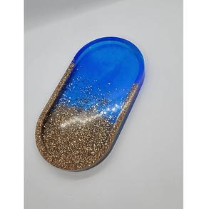 ถาดเรซิ่นเพ้นท์ลายดอกไม้สำหรับเสิร์ฟตกแต่ง - Product Image 1