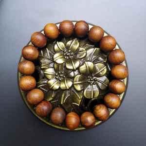 Pulsera de Cuentas de Madera Hecha a Mano, Ecológica y Moderna, para Hombre y Mujer, con Dijes Finos y Bendiciones, Elegantes Brazaletes - Product Image 2