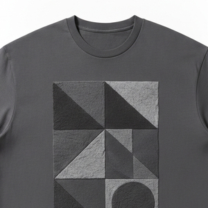 T-shirt surdimensionné délavé à l'acide, style vintage usé, avec logo personnalisé, en coton épais pour homme, coupe carrée, vente en gros - Product Image 4