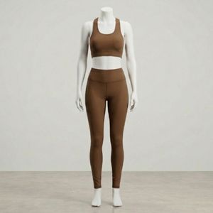 Conjunto de Ropa Deportiva para Mujer, Absorbente de Sudor, Sujetador Deportivo y Pantalones de Yoga Ajustados - Product Image 1