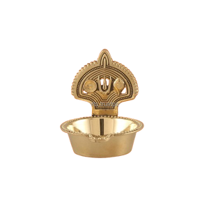 Big Kamakshi Tilak <b>Brass</b> Diya Traditional Pooja <b>Oil</b> <b>Lamp</b> for Home Temple & Prayer - Product Image 1