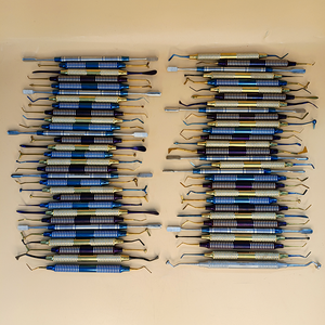 Instruments chirurgicaux dentaires à poignée moletée manuelle, plusieurs couleurs, classe I, autoclavables, en acier inoxydable, certifiés CE - Product Image 3