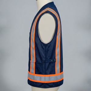 New Arrival Customized Color High Safety Vest Reflective Jacket Reflective Vest With Pockets - Product Image 6