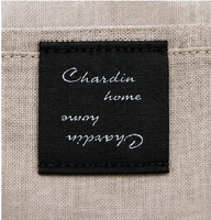 Étiquettes en tissu damassé de haute qualité, étiquettes personnalisées avec logo pour les marques de vêtements et la gamme de produits textiles