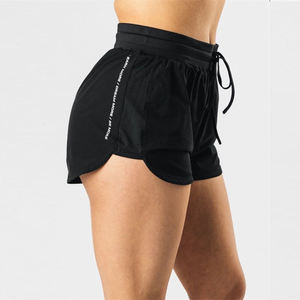 Vente en gros Short de course à séchage rapide pour femme Short de sport d'entraînement à taille élastique - Product Image 1