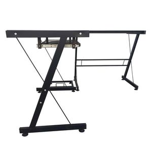 Durable Stalinite Splicing L-Shaped Computer Desk 402C Black - Product Image 4