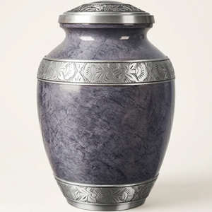 Urne funéraire de luxe personnalisée en argent, avec cœurs gravés à la main, en métal, pour cendres, couvercle sécurisé à vis, urne commémorative décorative - Product Image 6