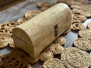 Caja de Joyería Redonda Clásica con Incrustaciones de Hueso, Ecológica y Grabada, con Tamaños Personalizados, Mueble Versátil para Sala de Estar, en Oferta - Product Image 1