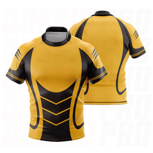 Hot Selling Custom Made Rugby Shirt For Unisex Custom Logo Breathable Lightweight Quick Dry Sports Jersey <b>Athletic</b> Training Team - Product Image 1