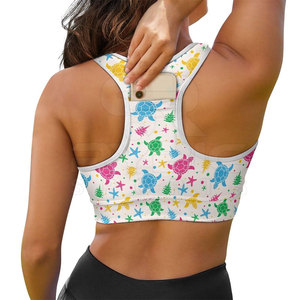 Soutien-gorge de sport pour femme, vêtements de sport tendance, sublimation, impression intégrale personnalisée, tissu extensible doux et coupe confortable et flexible - Product Image 2