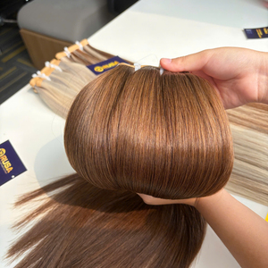 Extensiones de Cabello Humano con Cinta Adhesiva, Color Marrón, Sin Daño al Cuero Cabelludo, Fáciles de Instalar, Cinta Bio - Product Image 2