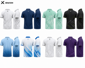 T-shirt décontracté à manches courtes pour homme X Sports City, tricoté, imprimé, couleur unie, maille respirante, 100 % polyester, toutes saisons - Product Image 2