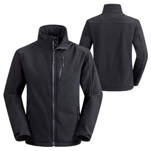 Veste Softshell avec poche latérale zippée Vestes pour hommes Matériel polyester de haute qualité Taille personnalisable Vestes Softshell Couleur noire - Product Image 5
